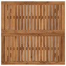 Sofabord Naturfarvet 80 x 80,5 x 45 cm Massivt Akacietræ