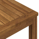Sofabord Naturfarvet 100 x 100,5 x 45 cm Massivt Akacietræ