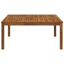 Sofabord Naturfarvet 100 x 100,5 x 45 cm Massivt Akacietræ