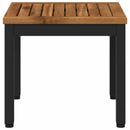 Sofabord Naturfarvet og sort 40 x 40,5 x 36 cm