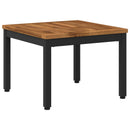 Sofabord Naturfarvet og sort 50 x 48,5 x 36 cm