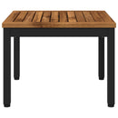 Sofabord Naturfarvet og sort 50 x 48,5 x 36 cm