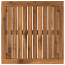 Sofabord Natur og hvid 50 x 48,5 x 36 cm Massivt Akacietræ