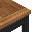 Sofabord Naturfarvet og sort 60,5 x 30 x 36 cm