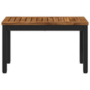 Sofabord Naturfarvet og sort 60,5 x 30 x 36 cm
