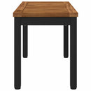 Sofabord Naturfarvet og sort 60,5 x 30 x 36 cm