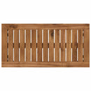 Sofabord Naturfarvet og sort 60,5 x 30 x 36 cm