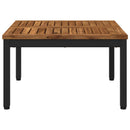 Sofabord Naturfarvet og sort 60 x 60,5 x 36 cm