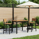 Sofabord Naturfarvet og sort 50 x 60,5 x 36 cm