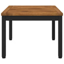 Sofabord Naturfarvet og sort 50 x 60,5 x 36 cm