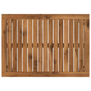 Sofabord Natur og hvid 49 x 68,5 x 36 cm Massivt Akacietræ