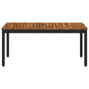 Sofabord Naturfarvet og sort 50 x 100,5 x 45 cm