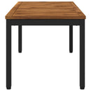 Sofabord Naturfarvet og sort 50 x 100,5 x 45 cm