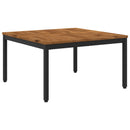 Sofabord Naturfarvet og sort 80 x 80,5 x 45 cm