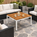 Sofabord NAARDEN Natur og hvid 80 x 80,5 x 45 cm