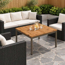 Sofabord NAARDEN Naturlig og Kaffe 80 x 80,5 x 45 cm