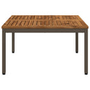 Sofabord Naturlig og Kaffe 80 x 80,5 x 45 cm Massivt Akacietræ
