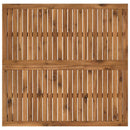Sofabord Natur og hvid 100 x 100,5 x 45 cm Massivt Akacietræ