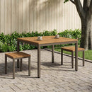 Sofabord Naturlig og Kaffe 100 x 100,5 x 45 cm