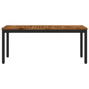 Havebænk 108,5 x 35 x 45 cm Massivt Akacietræ Rektangulær