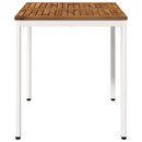 Havemiddagstabel Natur og hvid 70 x 68,5 x 75 cm