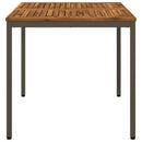 Havemiddagstabel Naturlig og Kaffe 80 x 80,5 x 75 cm