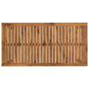 Havemiddagstabel Naturfarvet og sort 108,5 x 55 x 75 cm