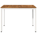 Havemiddagstabel Natur og hvid 108,5 x 55 x 75 cm