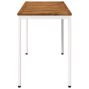 Havemiddagstabel Natur og hvid 108,5 x 55 x 75 cm