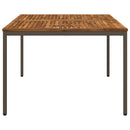Havemiddagstabel Naturlig og Kaffe 110 x 108,5 x 75 cm
