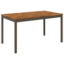 Havemiddagstabel Naturlig og Kaffe 141 x 80,5 x 75 cm