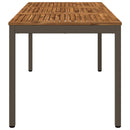 Havemiddagstabel Naturlig og Kaffe 141 x 80,5 x 75 cm
