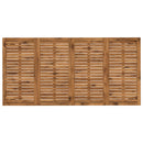 Havemiddagstabel Naturfarvet og sort 147 x 88,5 x 75 cm
