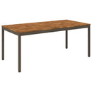 Havemiddagstabel Naturlig og Kaffe 147 x 88,5 x 75 cm