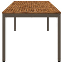 Havemiddagstabel Naturlig og Kaffe 147 x 88,5 x 75 cm