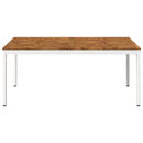 Havemiddagstabel Natur og hvid 180 x 88,5 x 75 cm