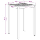 Have Bar Bord Natur og hvid 70 x 68,5 x 105 cm