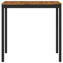 Have Bar Bord Naturfarvet og sort 108,5 x 55 x 105 cm