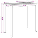 Have Bar Bord Naturfarvet og sort 108,5 x 55 x 105 cm