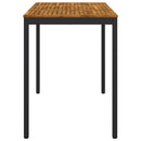 Have Bar Bord Naturfarvet og sort 141 x 80,5 x 105 cm
