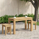 Sofabord Hvid 60,5 x 30 x 36 cm Massivt Akacietræ