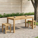 Sofabord Hvid 50 x 100,5 x 45 cm Massivt Akacietræ