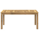 Sofabord Hvid 50 x 100,5 x 45 cm Massivt Akacietræ