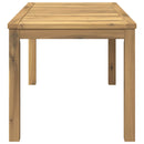 Sofabord Hvid 50 x 100,5 x 45 cm Massivt Akacietræ