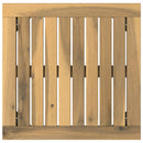Sofabord Hvid og sort 40 x 40,5 x 36 cm Massivt Akacietræ
