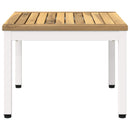 Sofabord Hvid 50 x 48,5 x 36 cm Massivt Akacietræ