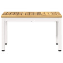 Sofabord Hvid 60,5 x 30 x 36 cm Massivt Akacietræ