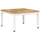 Sofabord Hvid 60 x 60,5 x 36 cm Massivt Akacietræ