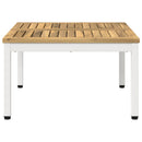 Sofabord Hvid 60 x 60,5 x 36 cm Massivt Akacietræ