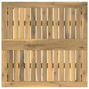 Sofabord Hvid 60 x 60,5 x 36 cm Massivt Akacietræ